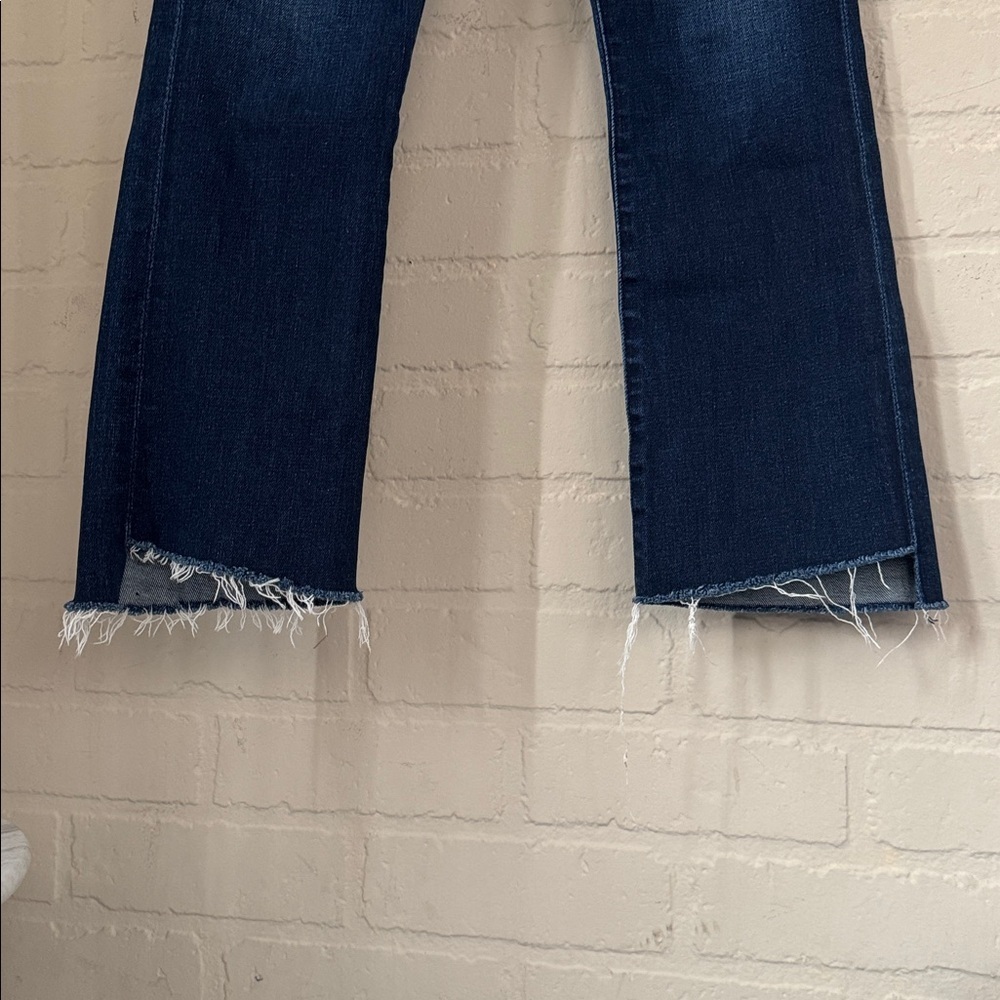 MOTHER Denim jeans the insider crop step gray movin on up stretch blue - Picture 3 of 10